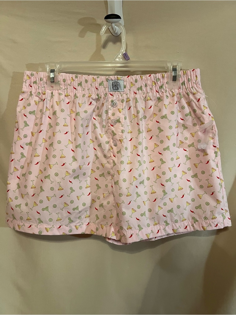 Better Together Pink Cocktail Print Cotton Pajama Shorts